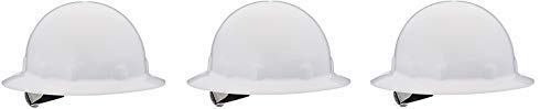 Fibre-Metal 280-E1RW01A000 SuperEight Hard Hats, 8 Point Ratchet, One Size, White (3-(Pack))