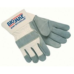 Heavy-Duty Side Split Gloves - big-jake leather palm gloves extra large [Set of 12]