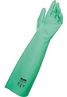 MAPA StanSolv A-18 Nitrile Unlined Heavyweight Glove, Chemical Resistant, 0.022