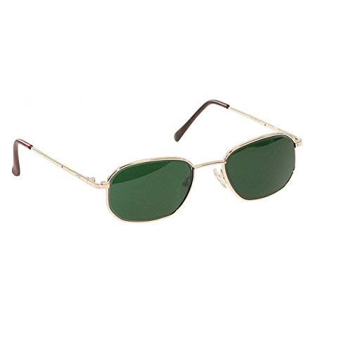 BoroView Shade #5 - Glass Working Spectacles in Metal Gold Safety Frame with Removable Side Shields - 53mm Eye Size