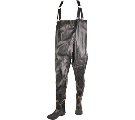 Herco Heavy Duty Rubber Chest Waders - Men's Size 13 (Black)