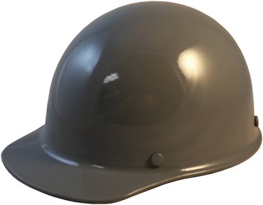 MSA Skullgard Cap Style Hard Hat With Ratchet Suspension Custom Gray Color