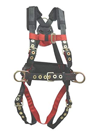 Elk River 65322 Iron Eagle Polyester/Nylon 3 D-Ring Harness with Tongue Buckles, Medium