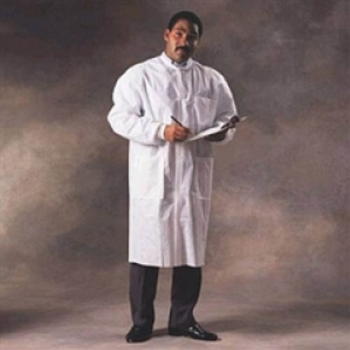 Basic Lab Coats by Kimberly Clark ( LAB COAT, BASIC, 3-LAYER, WHITE, SM ) 25 Each / Case