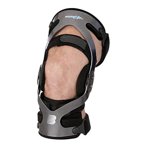 BREG '25335 Brace, Knee, Left, Medium,+ Ots Siliconized Strap Padding Gel Condyle Pad Over-Sized Tibial Frame with Adjustable Hinge for Osteoarthritis Compact X2K