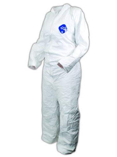 Magid EconoWear DuPont Tyvek Coverall, Disposable, Open Cuff, White, 3X-Large (Case of 25)