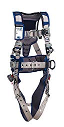 3M DBI-SALA 1112574 ExoFit STRATA, Aluminum Back, Front, & Side D-Rings, TB Leg Straps with Sewn in Hip Pad & Belt, 2X-Large, Blue/Gray