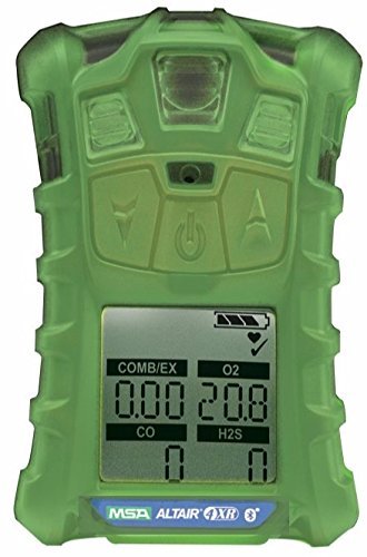 MSA ALTAIR 4XR Multigas Bluetooth Detector (LEL, O2, CO, H2S) - Glow in the dark case. North American charger.