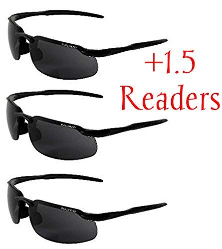 Safety Glasses, Bullhead Safety Eyewear BH10613 Swordfish Safety Glasses with Photochromic Lenses, Matte Black Frames, 3 Pairs