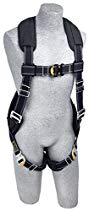 3M DBI-SALA 1100940 Delta Vest Style Full Body Harness, Medium, Navy/Yellow