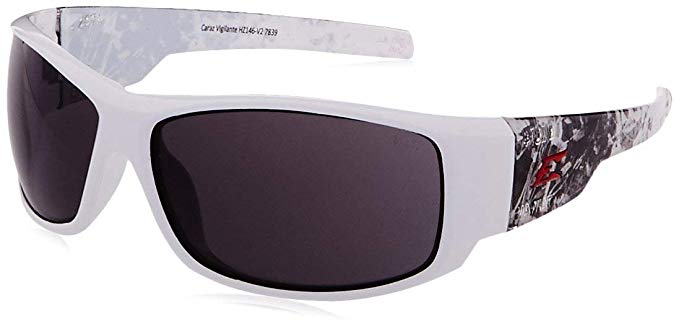 Edge Eyewear HZ146-V2 Caraz Vigilante 2 Smoke Lens, White & Gray (24 Pack)