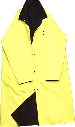 Solar 1 Clothing RR01 Knee Length Police Raincoat Reversible, Lime Green, 4X-Large