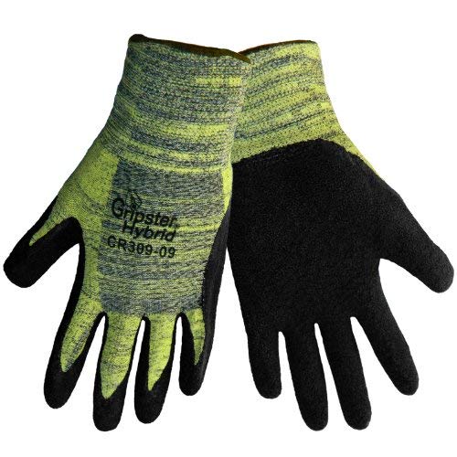 Global Glove CR309 Gripster Hybrid Rubber Coated Seamless Knit Glove, Cut Resistant, Large (Case of 72)