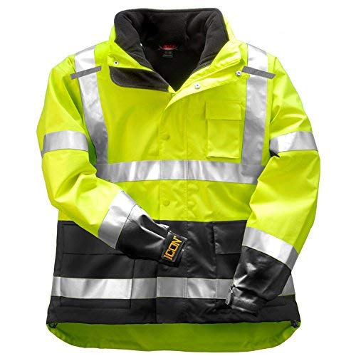 Tingley J24172 Icon 3.1 Premium 3-in-1 Insulated Jacket, ANSI Class 3, Hi-Viz with 2