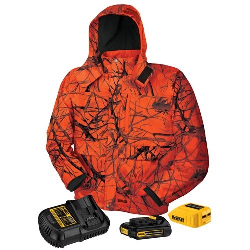 DEWALT DCHJ063C1-L 20V/12V MAX Blaze Camo Heated Jacket Kit, Large