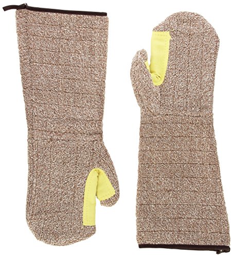 Superior TBM Terry Cloth Lined Bakers Mitt with Kevlar Thumb Patch, Work, 17