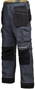 Terra Brick 10-0101-GY3432 Heavy Duty Multi Pocket Canvas Cargo Workpant