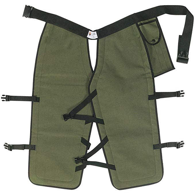 Sawbuck Four-Ply Para-Aramid Chain Saw Chaps Green 32