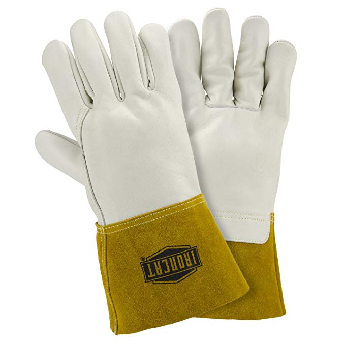 West Chester IRONCAT 6010 Premium Top Grain Cowhide Leather MIG Welding Gloves: Large, 12 Pairs
