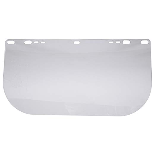 Jackson Safety F10 PETG Face Shield (29104), 8” x 15.5” Clear, Disposable Face Protection, 100 Shields/Case