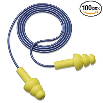 3M 340-4004 EAR Ultrafit Corded Earplugs, 100-Pair