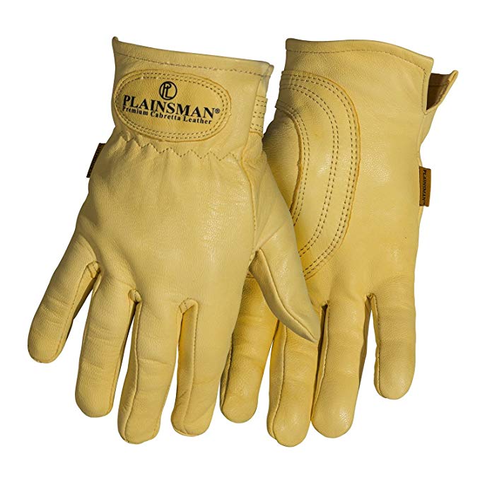 Plainsman Goatskin Cabretta Leather Gloves 12 Pair Bundle Small