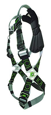 Miller Revolution Full Body Safety Harness with Quick Connectors & Front D-Ring, Universal Size-Large/XL, 400 lb. Capacity (RDTFD-QC/UBK)