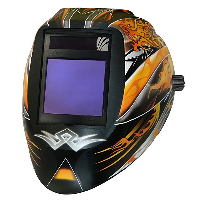 ArcOne Vision X540V Auto Darkening Industrial Grade Welding Helmet (Dragon Fire Unplugged)