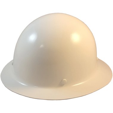 MSA Skullgard Full Brim Hard Hat with FasTrac III Ratchet Suspension - White