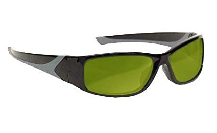 Laser Safety Eyewear - Nd: Yag-En207 (Yg3) Filter In Black Plastic Wrap-Around Frame Style