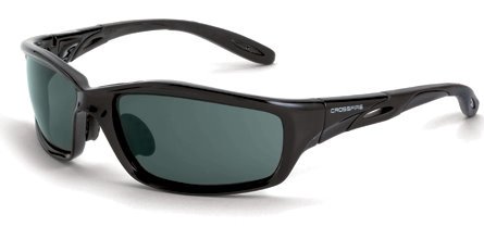 12 Pack Crossfire 241 Infinity Safety Glasses Smoke Lens - Black Crystal Frame by Crossfire