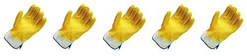San Jamar 1000 Rubber Oyster Shucking Glove with Cotton Lining (Pack of 2) (5-(Pack))