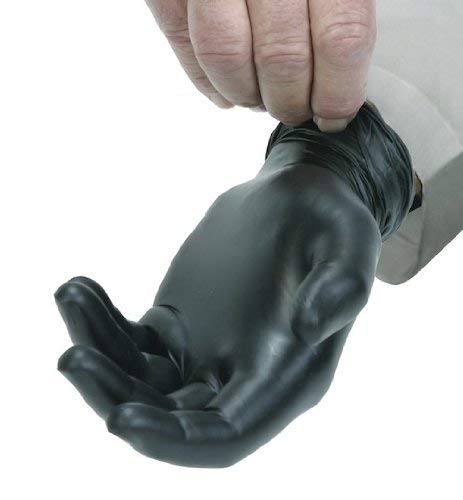 Safety Zone 5 Mil Black Nitrile Gloves Powder Free Case of 1,000 ct XL GNPR-XL-1-K