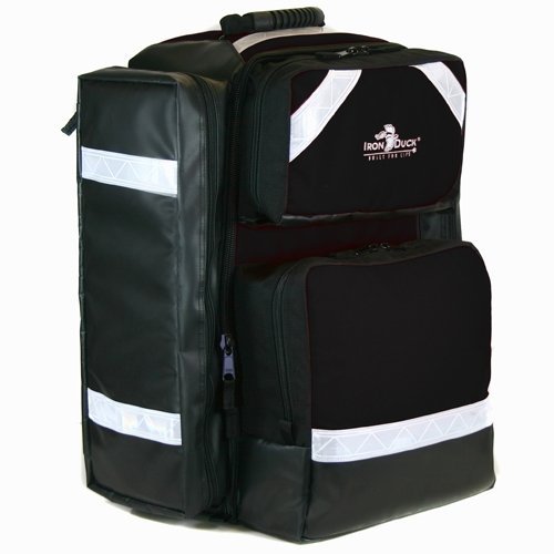 Iron Duck 32440-B Ultra Backpack Multi-Purpose Pack for AED, Oxygen Tank, ALS Supplies and Much More, Nylon, Black