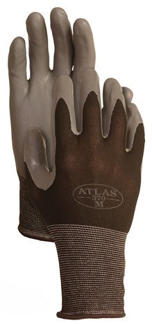 144 Pack Atlas Glove 370BBK Atlas Nitrile Tough Gloves - Medium