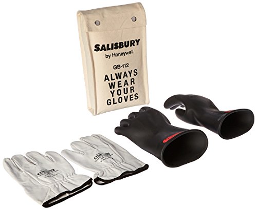 Salisbury 8643517 by Honeywell GK011B10 Insulated Glove Kit, Class 0, Black, 11