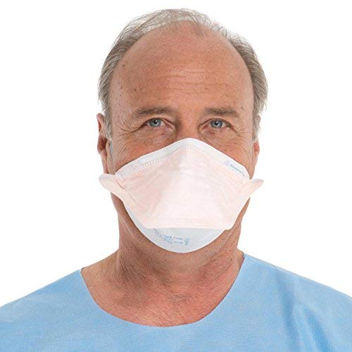 Halyard Health 46727 FLUIDSHIELD N95 Particulate Filter Respirator and Surgical Face Mask, Headband, Regular Size, Orange (Case of 210)