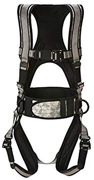Super Anchor Safety 6101-DGM Deluxe Full Body Harness, Medium, Digital Camo with Green
