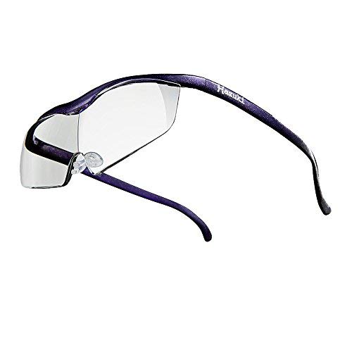 Hazuki Loupe Magnifier Large Clear Lens 1.32 X Blue Light 35% Cut (Purple)