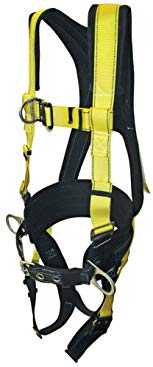 Guardian Fall Protection 171132 XXL Construction Equalizer Harness with Pass-Thru Chest, Tongue Buckle Legs and Three D-Rings