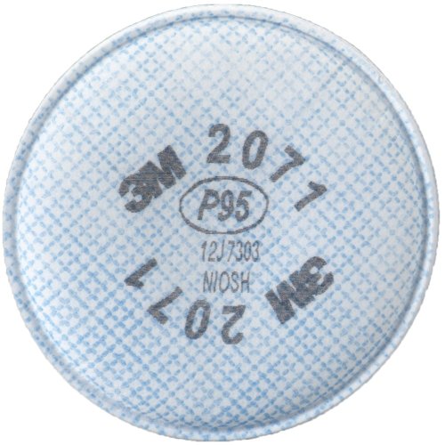 3M Particulate Filter 2071, P95 Respiratory Protection, 50 pairs (100 Individual Filters)