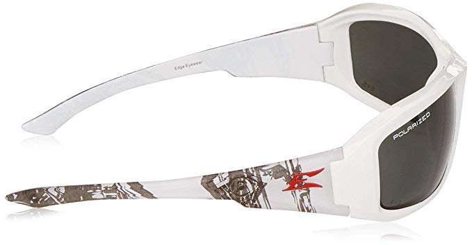 Edge Eyewear TXB216-P1 Brazeau Patriot 1 Polarized Smoke Lens, Black (12 Pack)