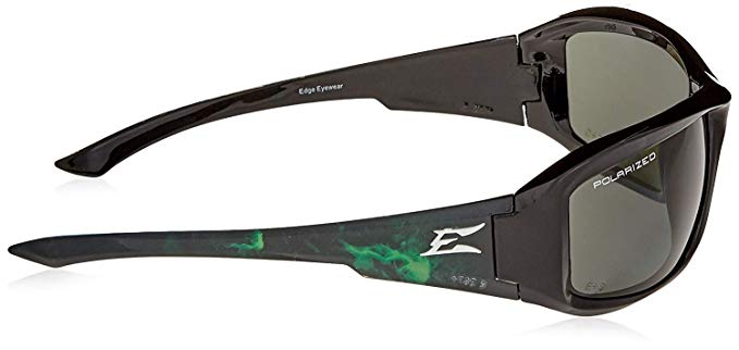 Edge Eyewear TXB216-A1 Brazeau Apocalypse 1 Polarized Smoke Lens, Black & Green (12 Pack)