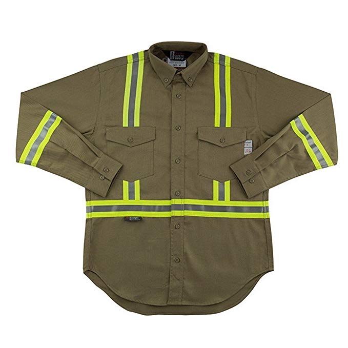 Flame Resistant FR Reflective Button Shirt