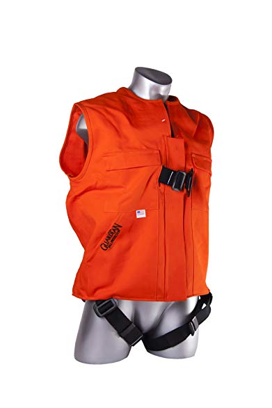 Guardian Fall Protection 02520 Fire Retardant Construction Tux Harness, Large