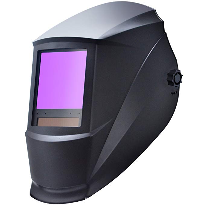 Antra AH7-860-0000 Solar Power Auto Darkening Welding Helmet AntFi X60-8 Jumbo Viewing Size 3.78