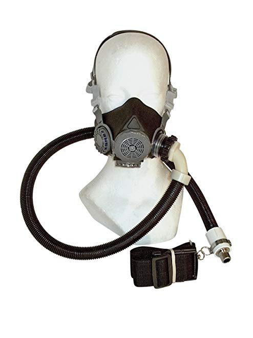 Half mask assembly for Supplied air respirator