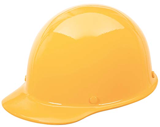 MSA 457863 Skullgard Protective Hard Hat Front Brim, Staz-on Suspension, Standard Size, Yellow w/Welder's Lug