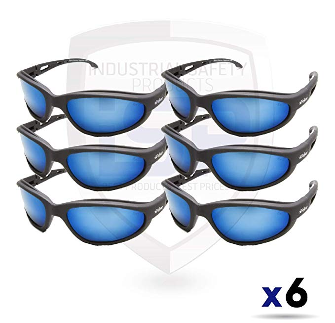 Edge Eyewear TSMAP218 Dakura Polarized Aqua Precision Blue Mirror (6 Pack)