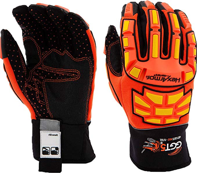 HexArmor - 4021X - PVC Cut Resistant Gloves, ANSI/ISEA Cut Level 5, SuperFabric Lining, Orange, 3XL, PR 1